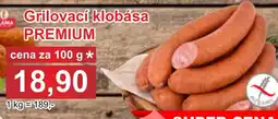 PLUS JIP Grilovací klobása Premium nabídka