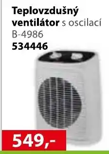 Konzum Teplovzdušný ventilátor s oscilací B-4986 534446 nabídka