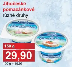 PLUS JIP Madeta jihoceske pomazankove nabídka