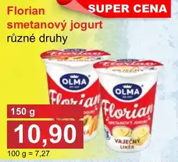 PLUS JIP Florian smetanový jogurt nabídka