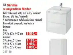 Uni Hobby Moduo skříňka s umyvadlem nabídka