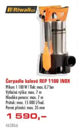 Uni Hobby Riwall čerpadlo kalové rep 1100 inox nabídka