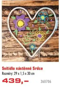 Uni Hobby Svítidlo nástěnné Srdce nabídka
