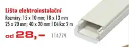 Uni Hobby Lišta elektroinstalační nabídka