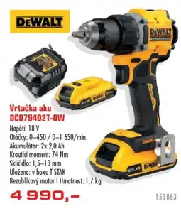 Uni Hobby DeWalt vrtačka aku dcd794d2t-qw nabídka