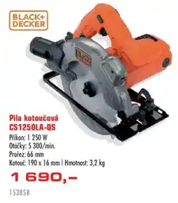 Uni Hobby Black+Decker pila kotoučová cs1250la-qs nabídka
