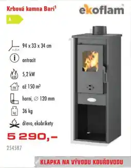 Uni Hobby ekoflam krbová kamna bari nabídka