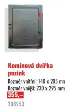 Uni Hobby Pozink komínová dvířka nabídka