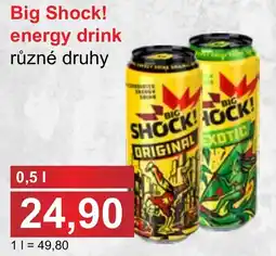PLUS JIP Big Shock! energy drink nabídka