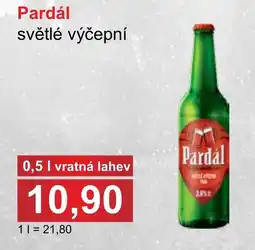PLUS JIP Pardál světlé výčepní nabídka