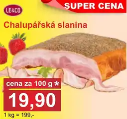PLUS JIP Le&co chalupářská slanina nabídka