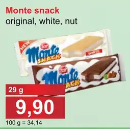 PLUS JIP Monte snack original, white, nut nabídka