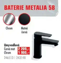 Uni Hobby Metalia umyvadlová nabídka
