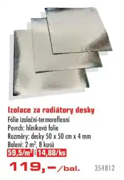 Uni Hobby Izolace za radiátory desky nabídka