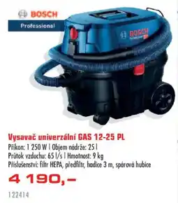 Uni Hobby Bosch vysavač univerzální GAS 12-25 PL nabídka