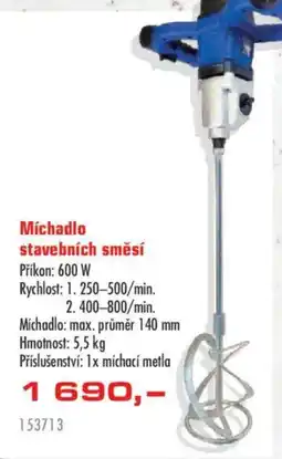 Uni Hobby Michadlo stavebních směsí nabídka