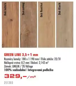 Uni Hobby Green line dub nabídka