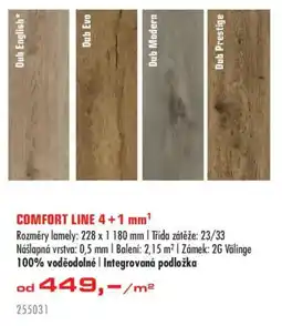 Uni Hobby Comfort Line nabídka