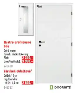 Uni Hobby Doornite Quatro profilované bílé nabídka