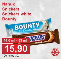 PLUS JIP Nanuk Snickers Snickers white Bounty nabídka
