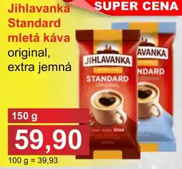 PLUS JIP Jihlavanka standard mletá káva original, extra jemná nabídka