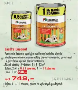 Uni Hobby Colorlak Lazura Lusonol nabídka