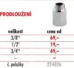 Uni Hobby Prodloužení nabídka