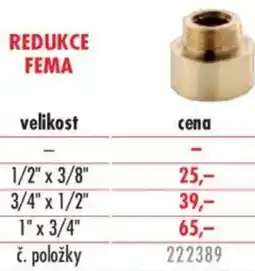 Uni Hobby Redukce fema nabídka