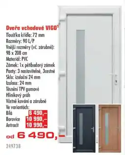 Uni Hobby Vigo dveře vchodové nabídka