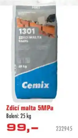 Uni Hobby Cemix zdící malta 5mpa nabídka