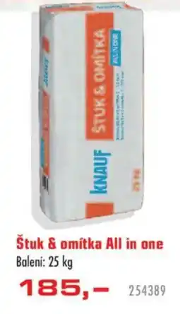 Uni Hobby Knauf štuk & omítka all in one nabídka