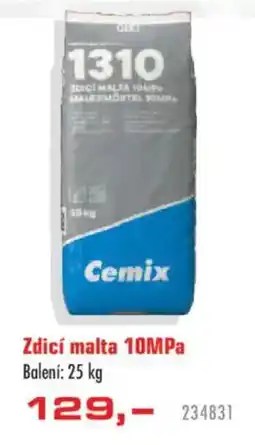 Uni Hobby Cemix zdící malta 10MPa nabídka