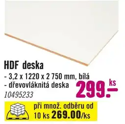 Hornbach HDF deska nabídka