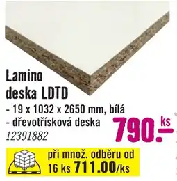 Hornbach Lamino deska LDTD nabídka