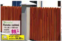 Hornbach Konsta plotovka zaoblená nabídka