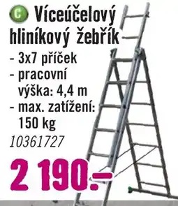 Hornbach C víceúčelový hliníkový žebřík nabídka