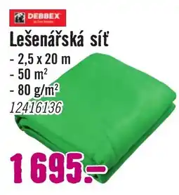 Hornbach Debbex lešenářská síť nabídka