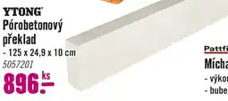 Hornbach Ytong pórobetonový překlad nabídka