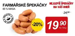 ZEMAN Farmářské špekáčky nabídka