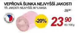 ZEMAN Vepřová šunka nabídka