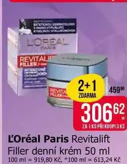 Teta L'Oréal Paris Revitalift Filler denní krém nabídka