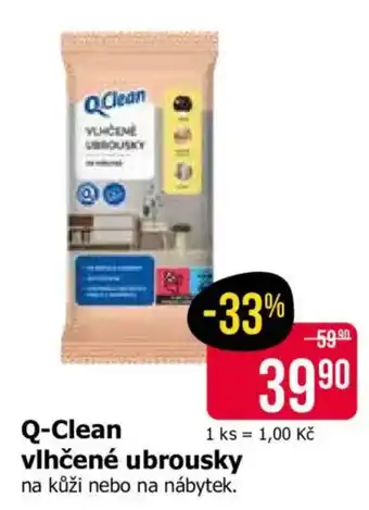 Q-Clean vlhčené ubrousky