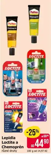 Teta Lepidla Loctite a Chemoprén nabídka