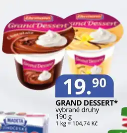 Potraviny CZ Grand Dessert* nabídka