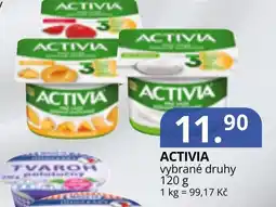 Potraviny CZ Activia vybrané druhy nabídka