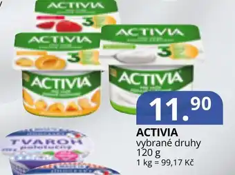 Activia vybrané druhy