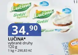 Potraviny CZ Lučina vybrané druhy nabídka