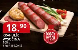 Potraviny CZ Krahlík Vysocina nabídka