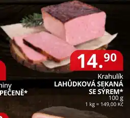 Potraviny CZ Krahlík lahůdková sekaná se sýrem nabídka