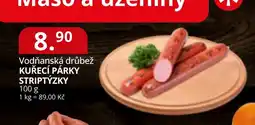 Potraviny CZ Vodňanská drůbež kuřecí párky striptýzky nabídka